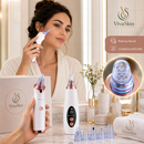 Removedor e Aspirador Facial de Poros 5 Intensidades com Ponteiras - Removedor de Cravos