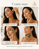 Massagem Facial Jade: Rolo de Pedra Jade + BRINDE - Placa Gua Sha