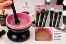 Limpador Elétrico Profissional de Pincéis de Maquiagem com Silicone USB