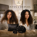 Kit de Cetim Antifrizz 3 Peças: Touca, Fronha e Scrunchie