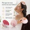 Escova para Lavar e Massagear o Couro Cabeludo e Shampoo