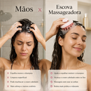 Escova para Lavar e Massagear o Couro Cabeludo e Shampoo