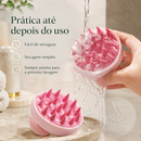 Escova para Lavar e Massagear o Couro Cabeludo e Shampoo