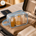 Necessaire Transparente Organizadora para Maquiagem, Trabalho e Viagem