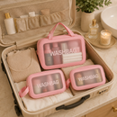 Necessaires Impermeáveis: Kit 3 Unidades