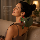 Massageador Elétrico Portátil 4D para Pescoço e Ombros com 3 Intensidades e Aquecimento