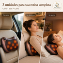 Massageadora Shiatsu 8 Pontos com Aquecimento: Almofada Relax