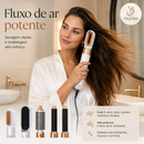 Escova Secadora 5 em 1 com Modeladores de Cachos