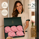 Touca Toalha Antifrizz de Microfibra para Cabelo com Botão