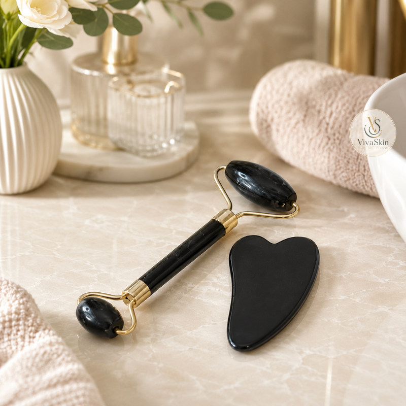 Kit Massagem Facial Jade