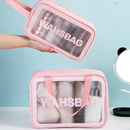 Kit 3 Necessaires impermeável Portátil Para Produtos De Higiene Pessoal MC04