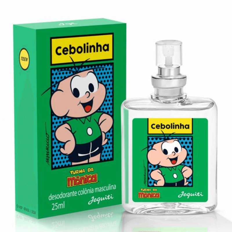 Deo Colônia Infantil Cebolinha 25ml Perfume Menino Aroma Fresco Turma da Mônica