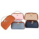 Necessaire De Viagem Premium Em Couro PU Design Sofisticado e Impermeável ATP41