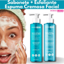 Kit Skincare Espuma Esfoliante Pró-Vitamina B5 Dermachem Cremosa Hidratação Sabonete Pré e Pós Make