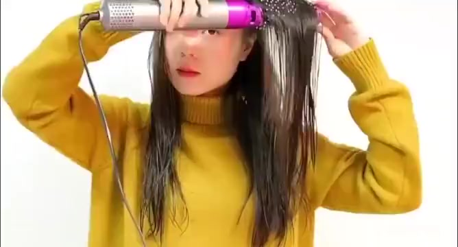 Escova Secadora 5 em 1 Modeladora Profissional Alisadora de Cabelo Anti Frizz VipCasa