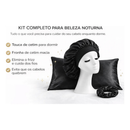 Kit Cetim Antifrizz Touca Faixa + Fronha + Scrunchie Luxo
