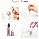 Kit 3 6 ou 12 Frasco Perfume Viagem 5ml Recarregável Atomizador Spray Portátil