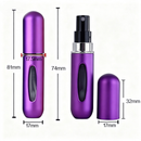 Kit 3 6 ou 12 Frasco Perfume Viagem 5ml Recarregável Atomizador Spray Portátil